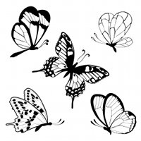 coloriage papillons facile