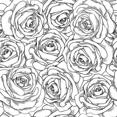 coloriage roses